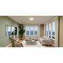 Thumbnail4 of Quoizel Prewett 16" Wide Brushed Nickel Ceiling Light more views