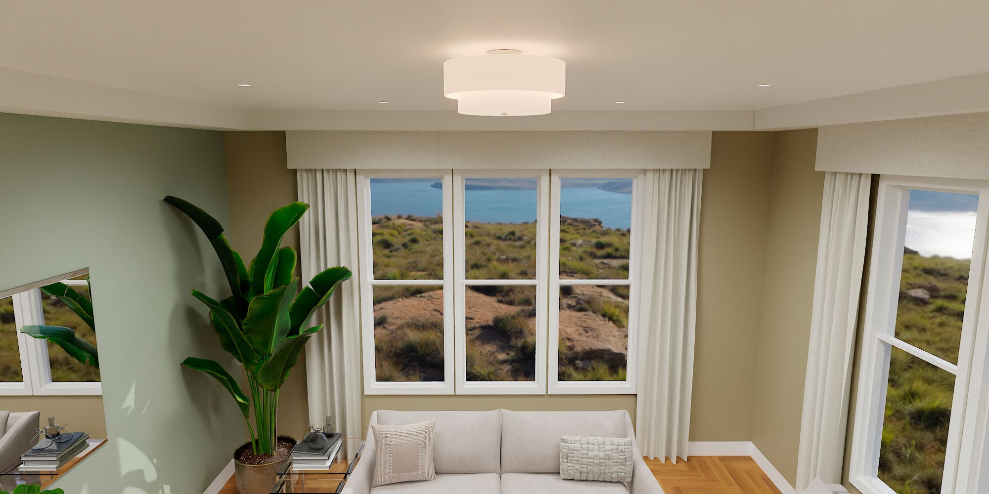 Image 7 Quoizel Prewett 16" Wide Brushed Nickel Ceiling Light more views