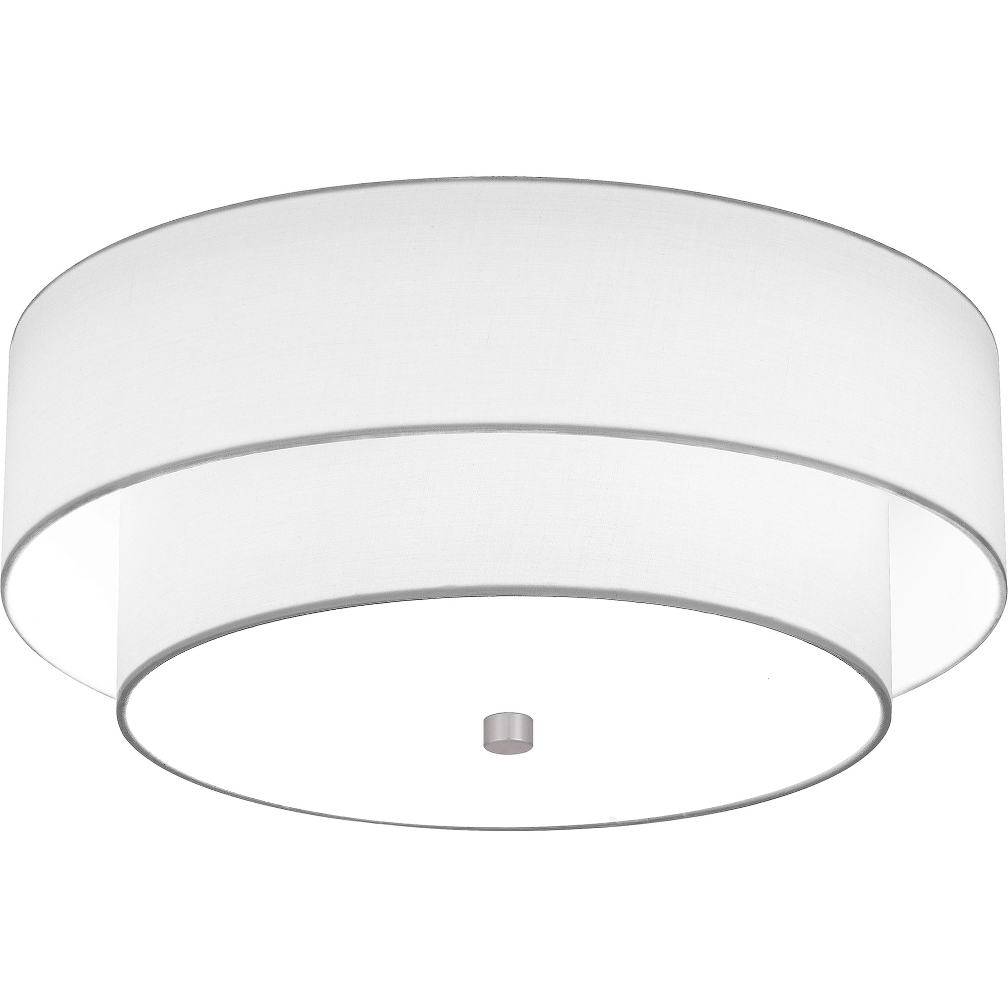 Quoizel Prewett 16" Wide Brushed Nickel Ceiling Light in scene