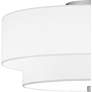 Quoizel Prewett 16" Wide Brushed Nickel Ceiling Light in scene