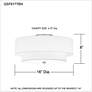 Quoizel Prewett 16" Wide Brushed Nickel Ceiling Light in scene