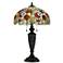 Quoizel Privette Bronze and Art Glass Tiffany-Style Table Lamp