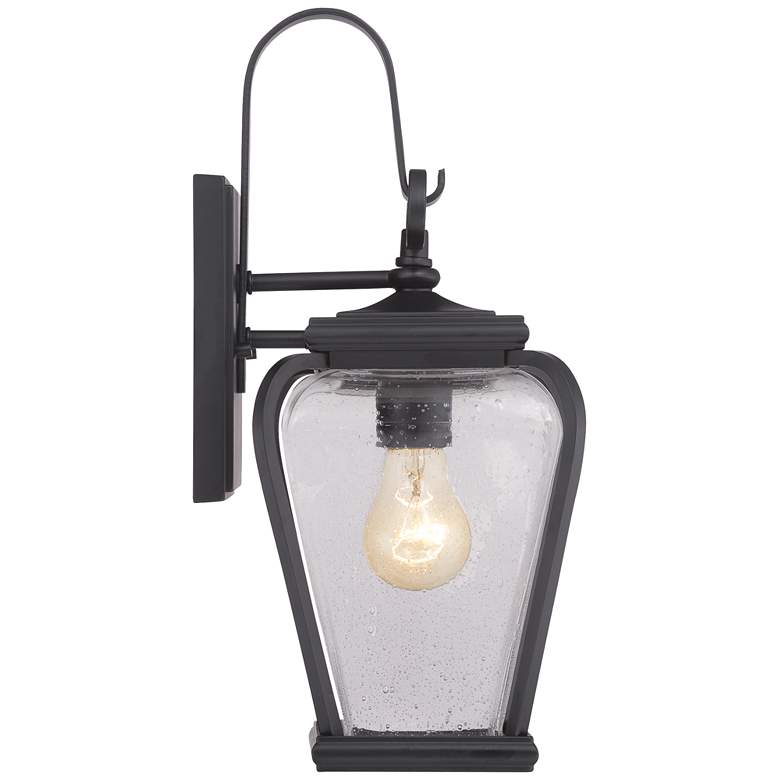 Image 3 Quoizel Province 15 1/2 inchH Mystic Black Outdoor Wall Light more views