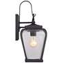 Quoizel Province 15 1/2"H Mystic Black Outdoor Wall Light