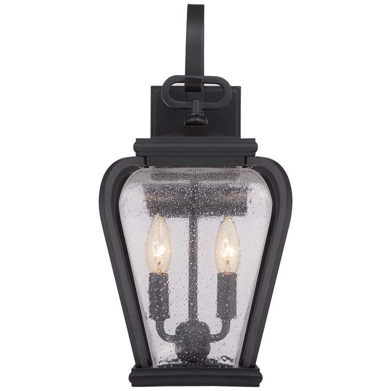 Image 2 Quoizel Province 17 1/2 inchH Mystic Black Outdoor Wall Light more views