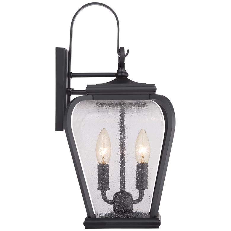 Image 3 Quoizel Province 17 1/2 inchH Mystic Black Outdoor Wall Light more views