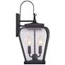 Quoizel Province 17 1/2"H Mystic Black Outdoor Wall Light