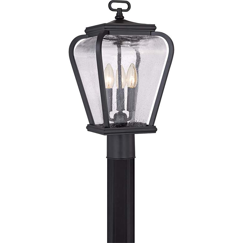 Image 1 Quoizel Province 18 inch High Mystic Black Outdoor Post Light