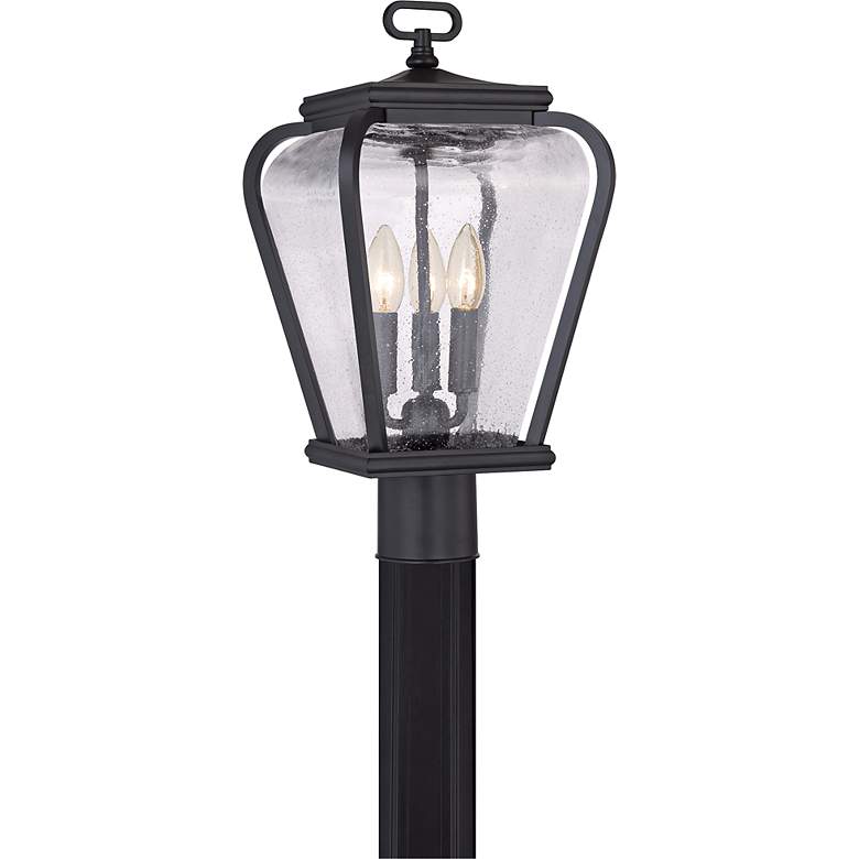 Image 1 Quoizel Province 18" High Mystic Black Outdoor Post Light