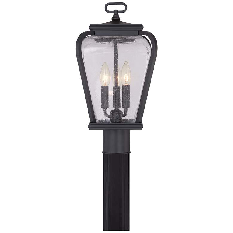 Image 3 Quoizel Province 18 inch High Mystic Black Outdoor Post Light more views