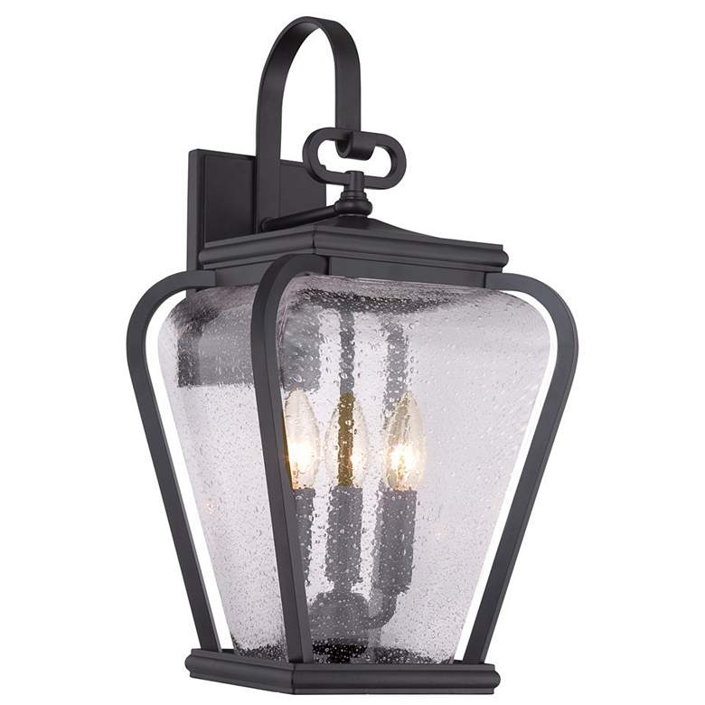 Image 1 Quoizel Province 19" High Mystic Black Outdoor Wall Light