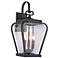 Quoizel Province 19" High Mystic Black Outdoor Wall Light