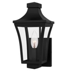Quoizel Quentin 12" High Earth Black Outdoor Wall Light