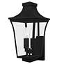 1_Quoizel Quentin 20"H Earth Black 4-Light Outdoor Wall Light