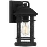 Quoizel Quincy 13&quot; High Earth Black Outdoor Wall Light