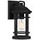 Quoizel Quincy 13" High Earth Black Outdoor Wall Light