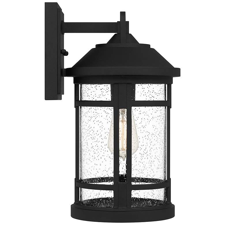 Quoizel Quincy 15 1/2&quot; High Earth Black Outdoor Wall Light more views