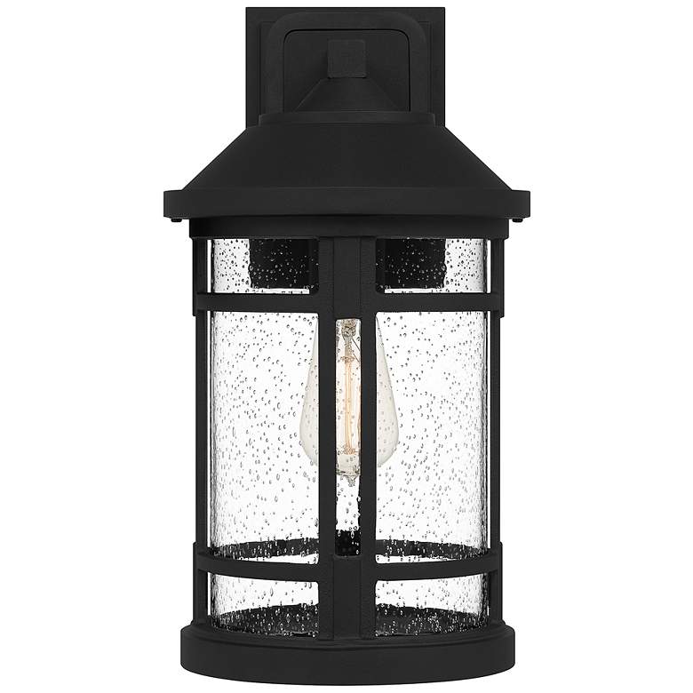 Quoizel Quincy 15 1/2&quot; High Earth Black Outdoor Wall Light more views