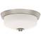 Quoizel Radius 13" Wide Brushed Nickel Ceiling Light