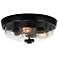 Quoizel Radius 14 3/4"W Earth Black 3-Light Ceiling Light