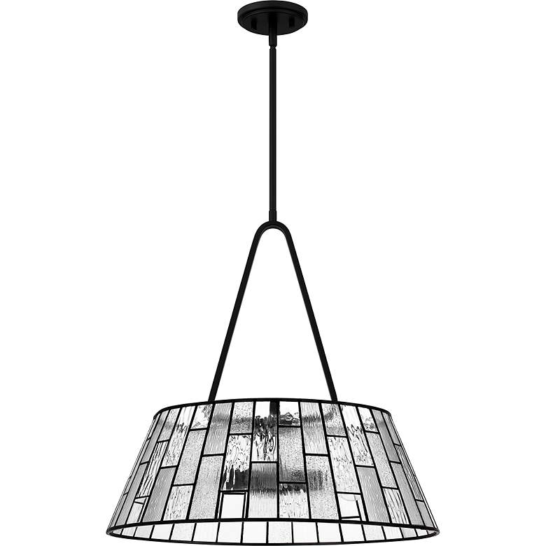 Image 3 Quoizel Rainier 22" Wide Matte Black Pendant Light more views