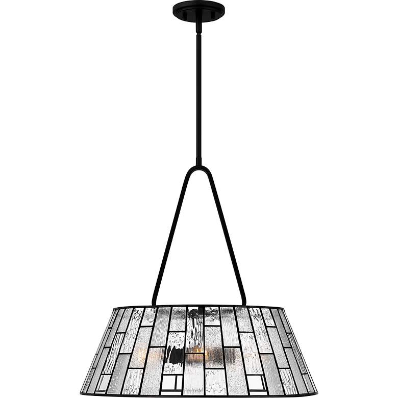 Image 4 Quoizel Rainier 22" Wide Matte Black Pendant Light more views