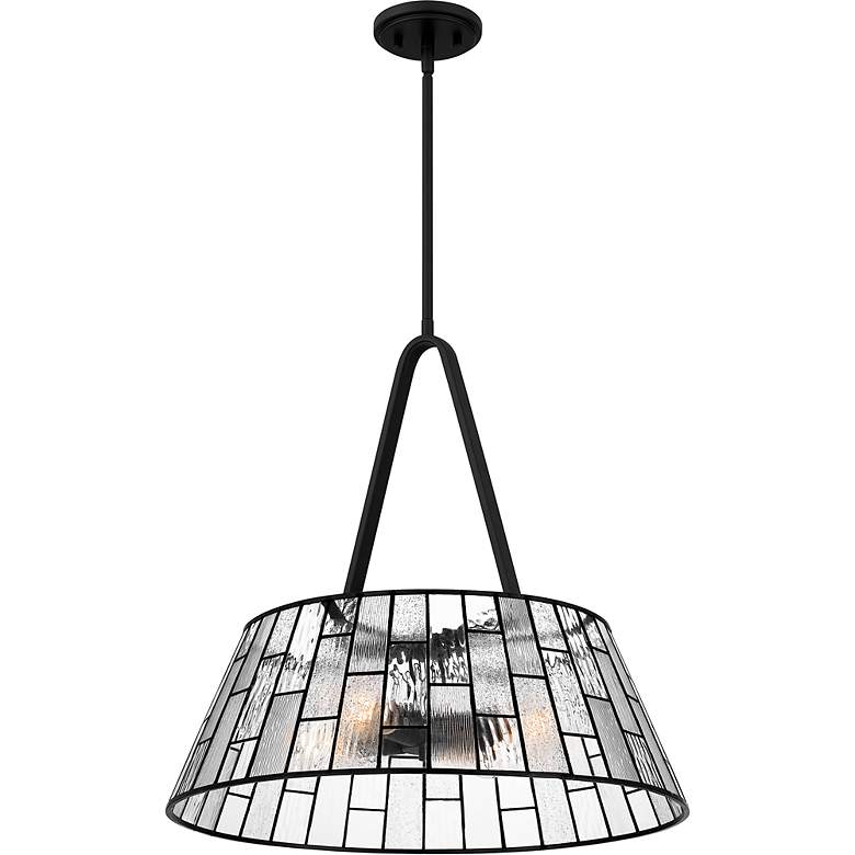 Image 6 Quoizel Rainier 22" Wide Matte Black Pendant Light more views