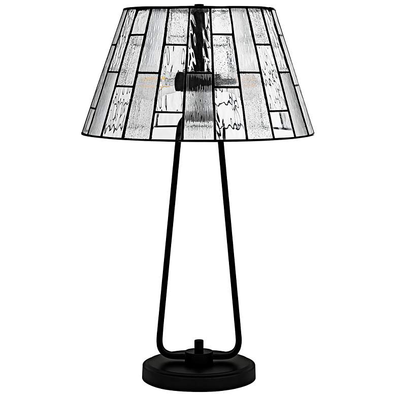 Image 2 Quoizel Rainier Matte Black Table Lamp more views