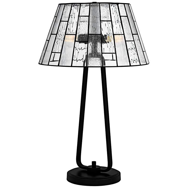 Image 3 Quoizel Rainier Matte Black Table Lamp more views