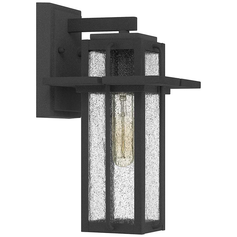 Image 3 Quoizel Randall 13 inch High Mottled Black Outdoor Wall Light