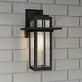 Quoizel Randall 13" High Mottled Black Outdoor Wall Light in scene