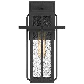 Image5 of Quoizel Randall 13" High Mottled Black Outdoor Wall Light more views