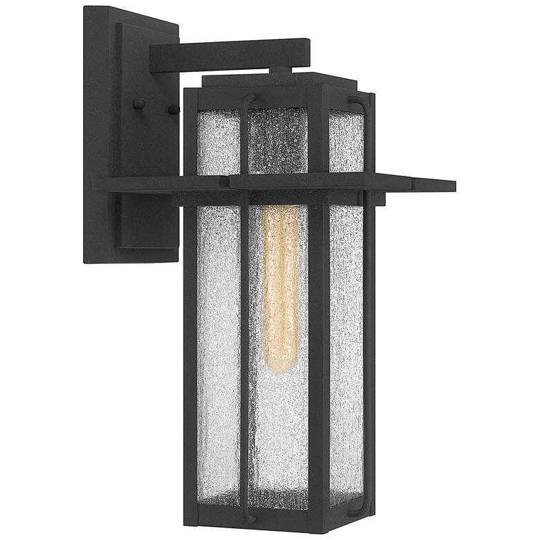 Image 3 Quoizel Randall 16 1/2" High Mottled Black Outdoor Wall Light