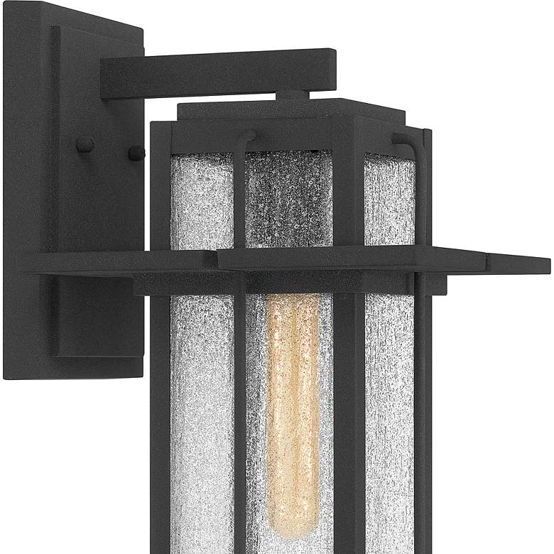 Image 4 Quoizel Randall 16 1/2 inch High Mottled Black Outdoor Wall Light more views