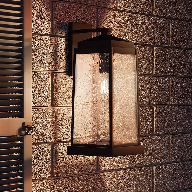 Image 1 Quoizel Ravenel 19" High Western Bronze Outdoor Wall Light