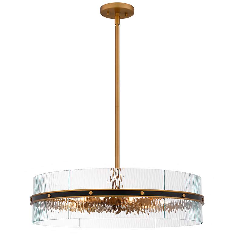 Image 1 Quoizel Reagan 24" Wide Matte Black Pendant Light