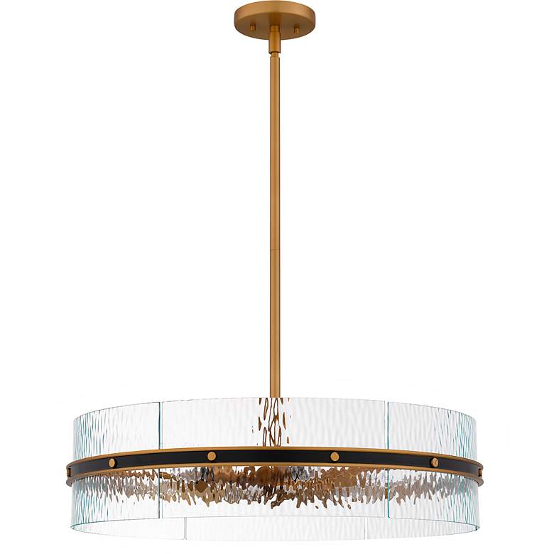 Image 2 Quoizel Reagan 24" Wide Matte Black Pendant Light more views
