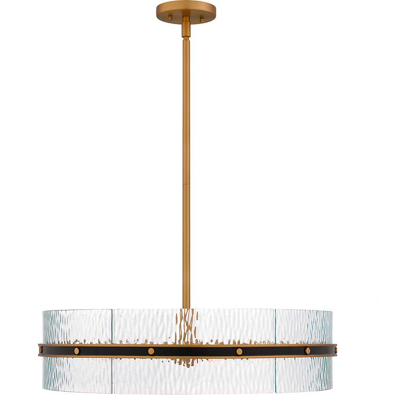 Image 3 Quoizel Reagan 24" Wide Matte Black Pendant Light more views