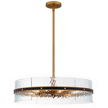 Quoizel Reagan 24" Wide Matte Black Pendant Light