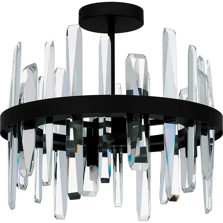Image 5 Quoizel Regal 15 3/4" Wide Matte Black 8-Light Ceiling Light more views