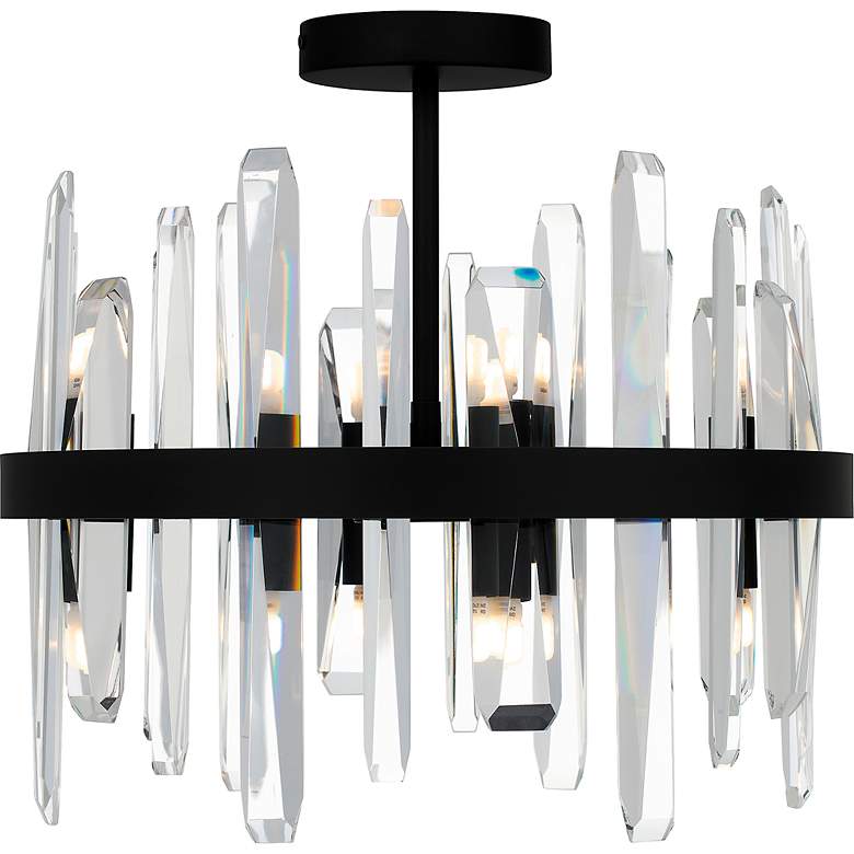Image 6 Quoizel Regal 15 3/4" Wide Matte Black 8-Light Ceiling Light more views
