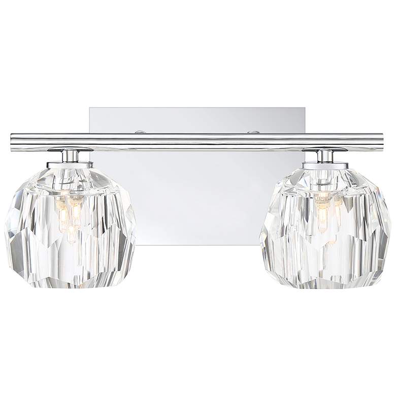 Image 1 Quoizel Regalia 6" High Polished Chrome 2-Light Wall Sconce