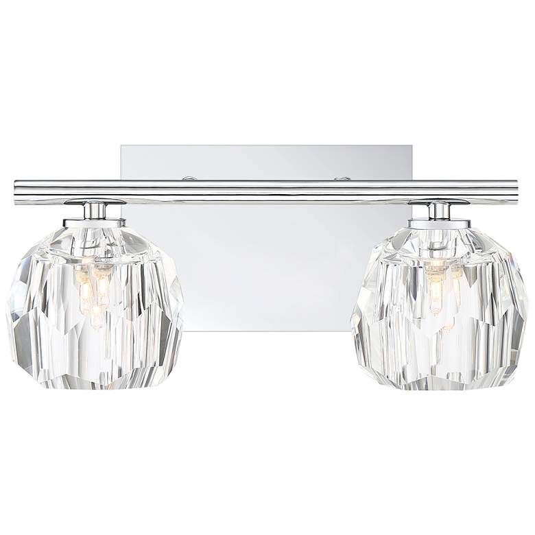 Image 1 Quoizel Regalia 6 inch High Polished Chrome 2-Light Wall Sconce