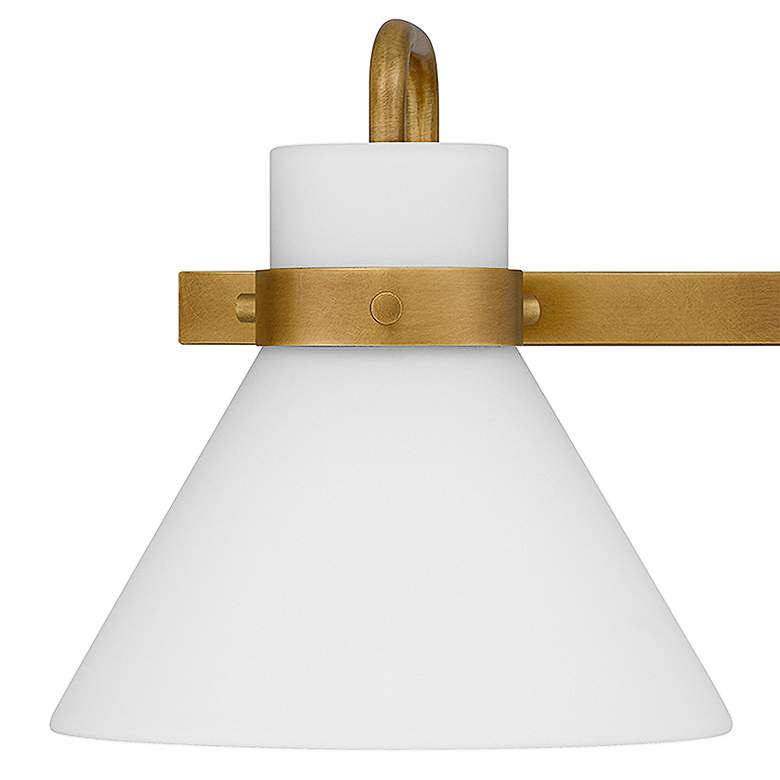 Image 4 Quoizel Regency 25" Wide Weathered Brass 3-Light Bath Light more views