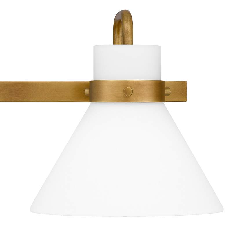 Image 5 Quoizel Regency 25" Wide Weathered Brass 3-Light Bath Light more views
