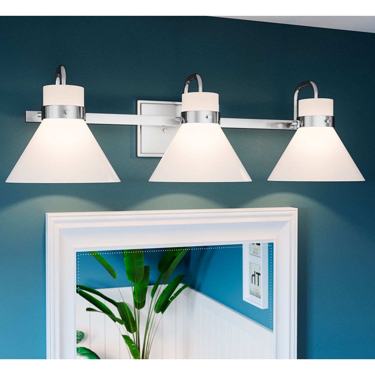 Chrome, 25 29 In. Wide Bathroom Lighting Lamps Plus