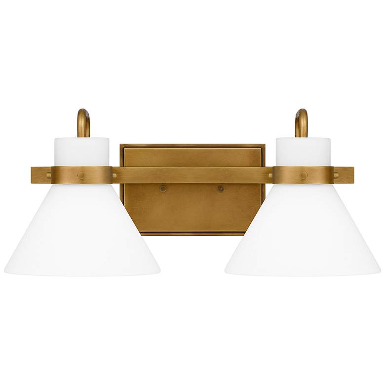 Image 3 Quoizel Regency 7 1/4"H Weathered Brass 2-Light Wall Sconce