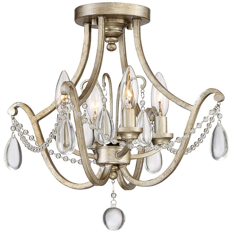 Image 2 Quoizel Regent 16" Wide Vintage Gold 4-Light Ceiling Light