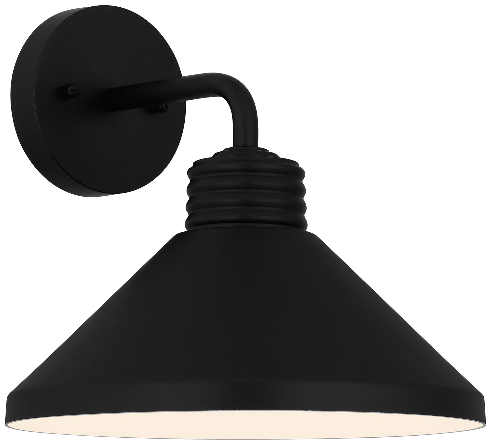 Quoizel Rencher 10 1/2" High Matte Black Outdoor Wall Light