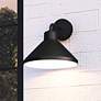 1_Quoizel Rencher 10 1/2" High Matte Black Outdoor Wall Light